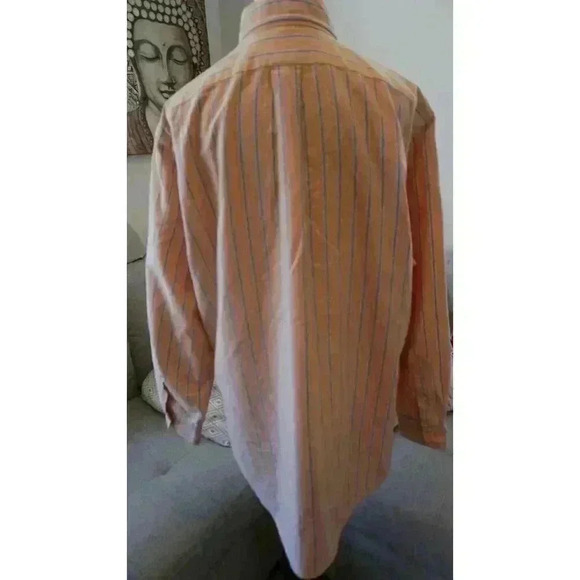 Ralph Lauren Striped Collared Classic-Fit Button-Down Shirt - Size 16 32/33 - Picture 14 of 16